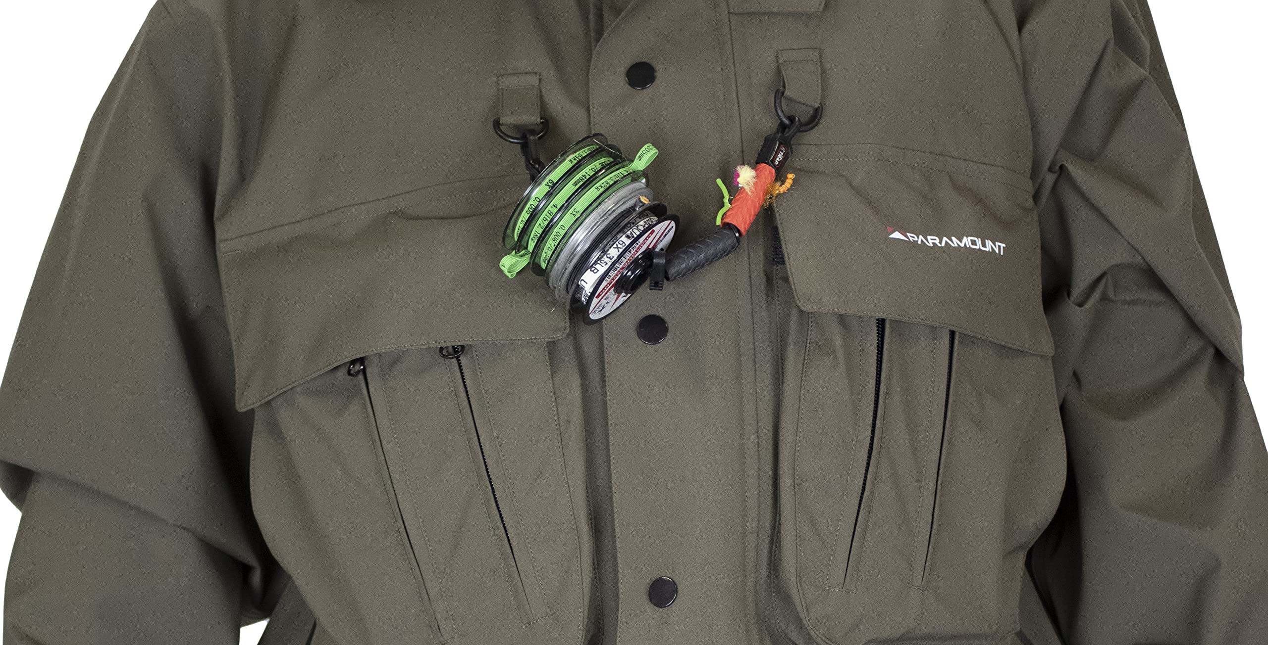 Multiple pockets with micro fleece interior pockets add warmth and storage