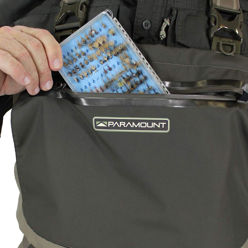 Paramount Outdoors Deep Eddy durable lower leg area for rocky stream protection.