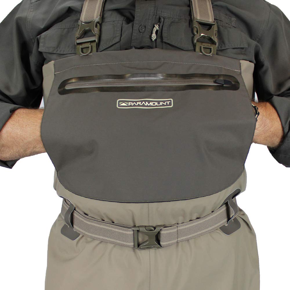 Paramount Outdoors Deep Eddy wader rear pass-through pocket adds convenient warmth and space.