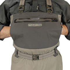 Paramount Outdoors Deep Eddy wader rear pass-through pocket adds convenient warmth and space.