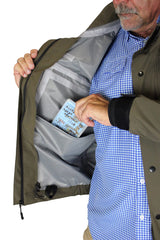 Floating hood moves with you for unrestricted casting on rough water