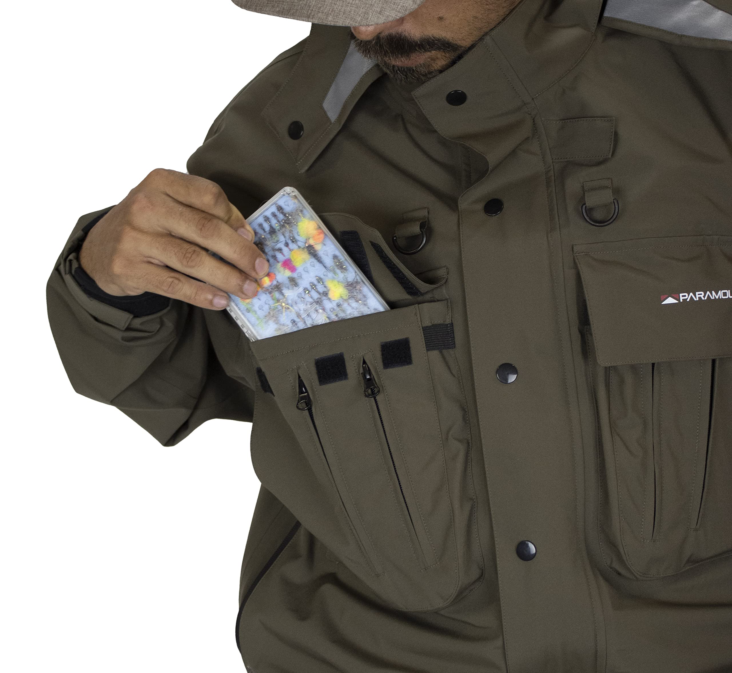 Paramount Outdoors Deep Eddy pocket layout keeps flies and tools organized