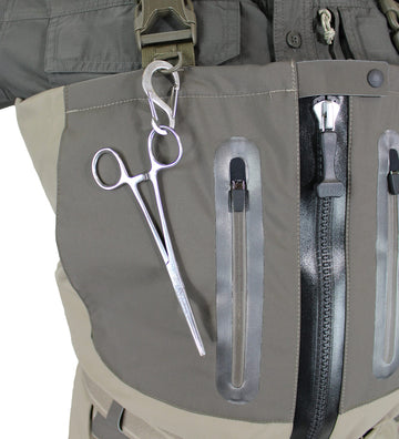 4mm neoprene booties on Deep Eddy wader for a soft, secure fit