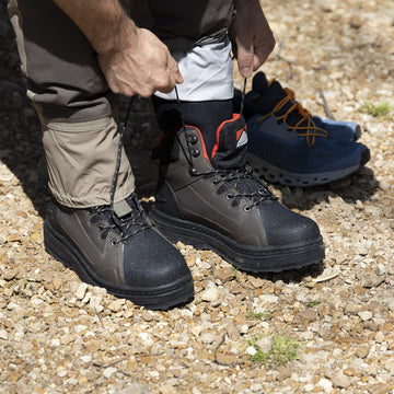 Paramount Outdoors Deep Eddy boots feature a rubber heel for quick river transitions.