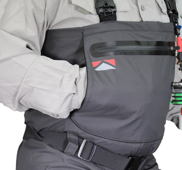 Paramount Outdoors Deep Eddy suspenders with quick-release buckles enable easy adjustments.