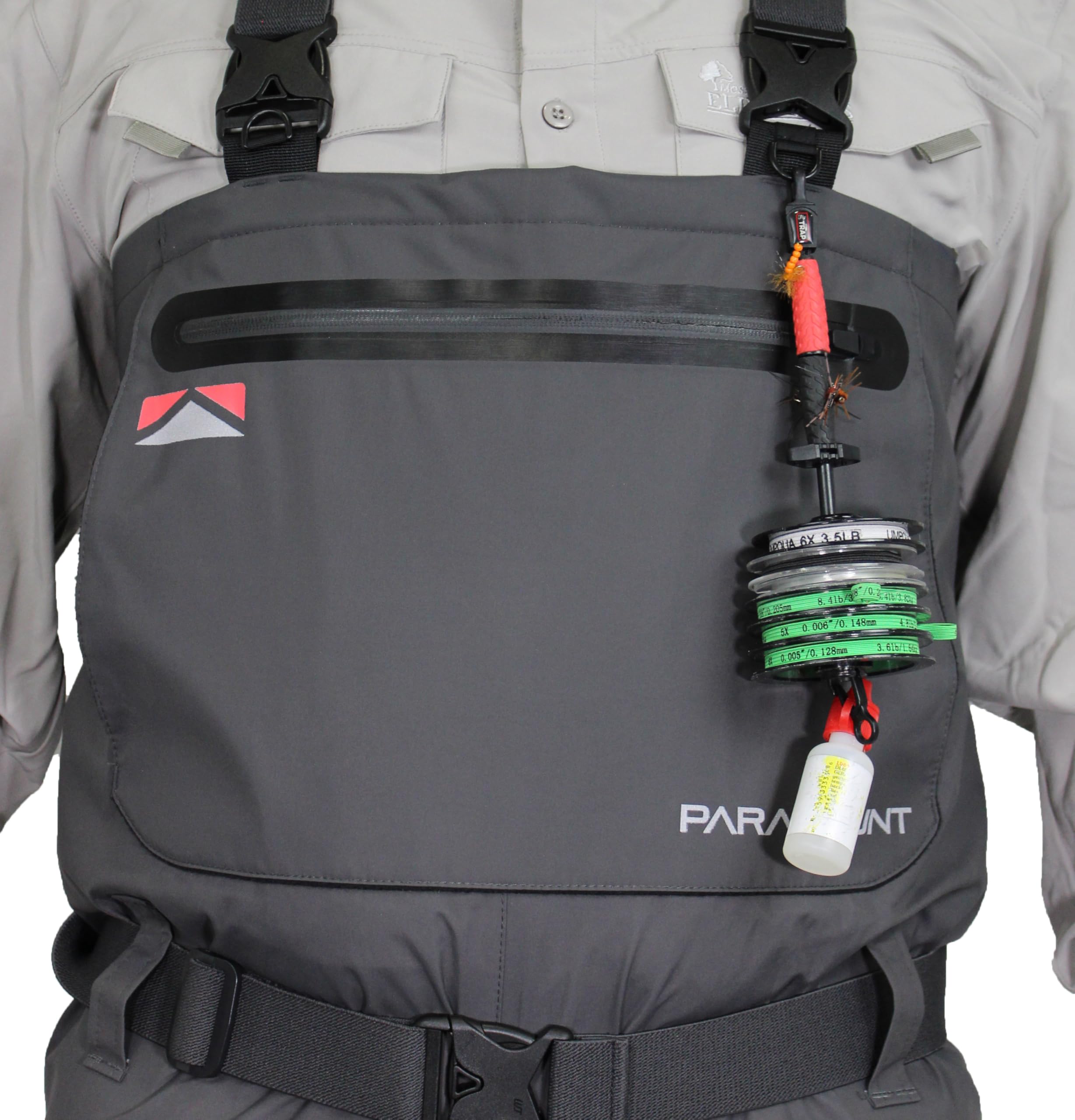 Paramount Outdoors Deep Eddy leg close-up highlights 4-ply nylon abrasion resistance.