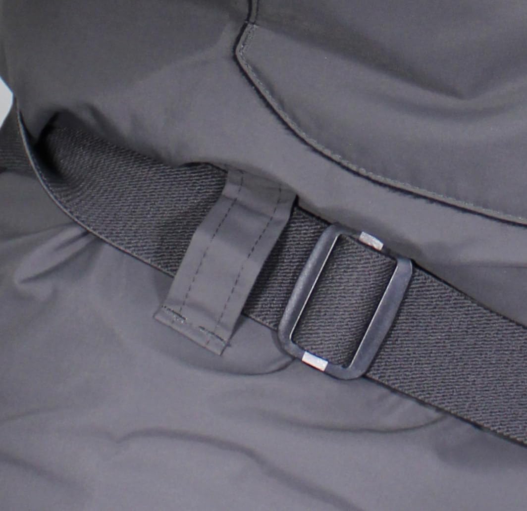 Paramount Outdoors Deep Eddy wader in river scene demonstrates full-wrap leg protection.