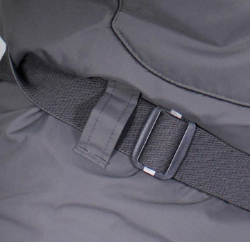 Paramount Outdoors Deep Eddy wader in river scene demonstrates full-wrap leg protection.