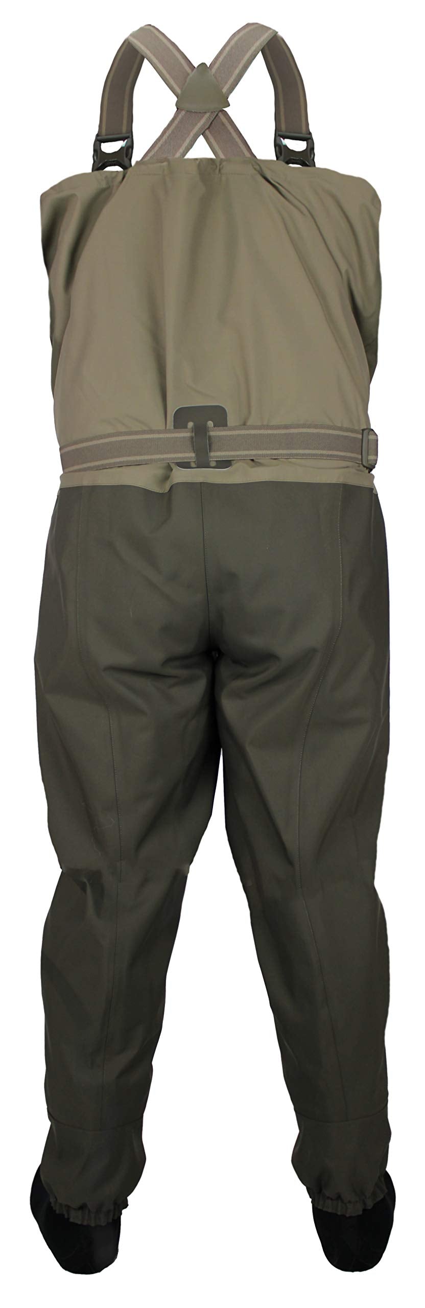 Model wearing Paramount Outdoors EAG Elite 4 wader in water