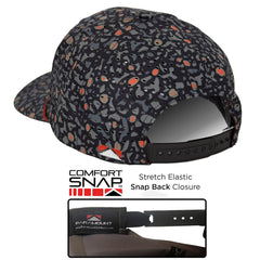 Laser-cut perforation on back panels improves airflow and comfort.