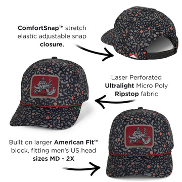 Micro ripstop fabric keeps the cap lightweight and durable during outings.