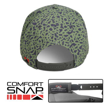 Paramount Outdoors olive fishing hat side view highlights versatile daily wear.