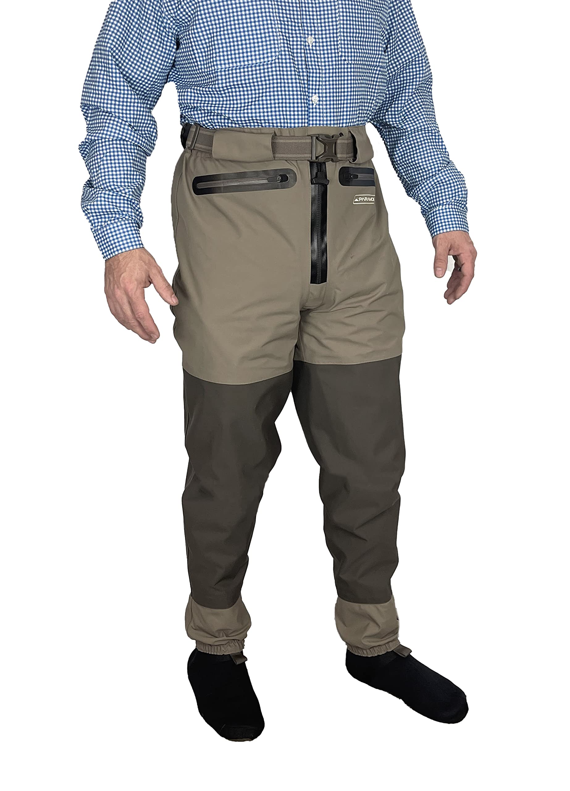 Slate Guide Pant front TiZip zipper allows quick, clean front access on uneven banks.