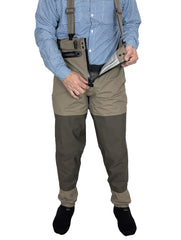 Slate Guide Pant waist-high design enables natural movement and easy water access during casts.