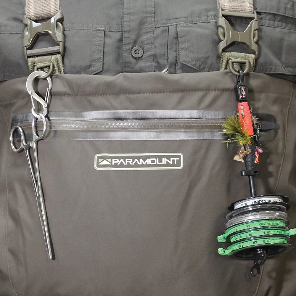 Paramount Outdoors Stonefly wader with 4mm neoprene booties for warmth and flexibility.