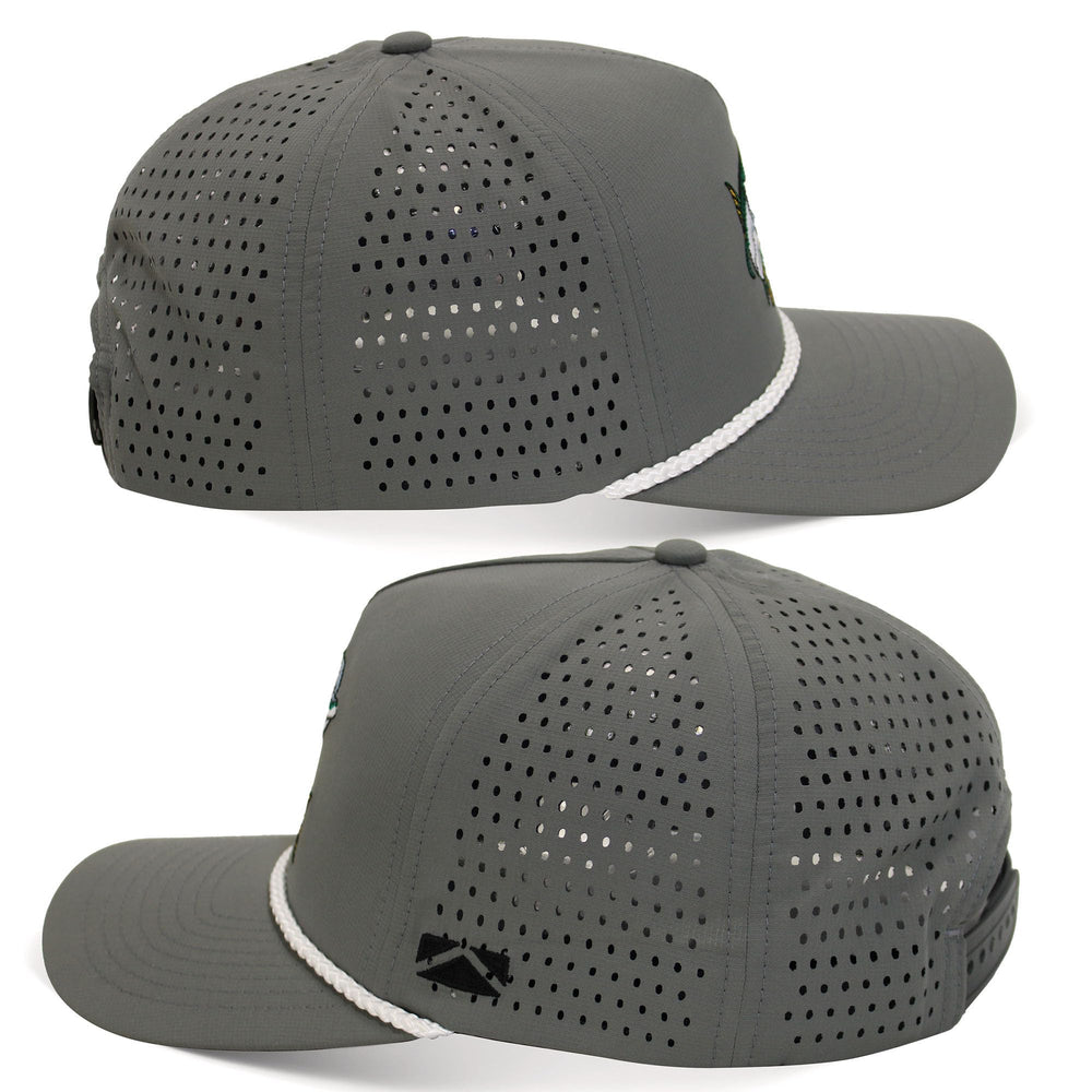 Paramount Outdoors Tarpon cap back perforated view, breathable for hot saltwater days.