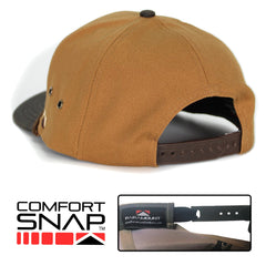 Paramount Outdoors wax-visor detail on cap reduces glare on sunny days.