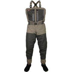 Paramount Outdoors Whetstone 2 front view wader with full waterproof protection.