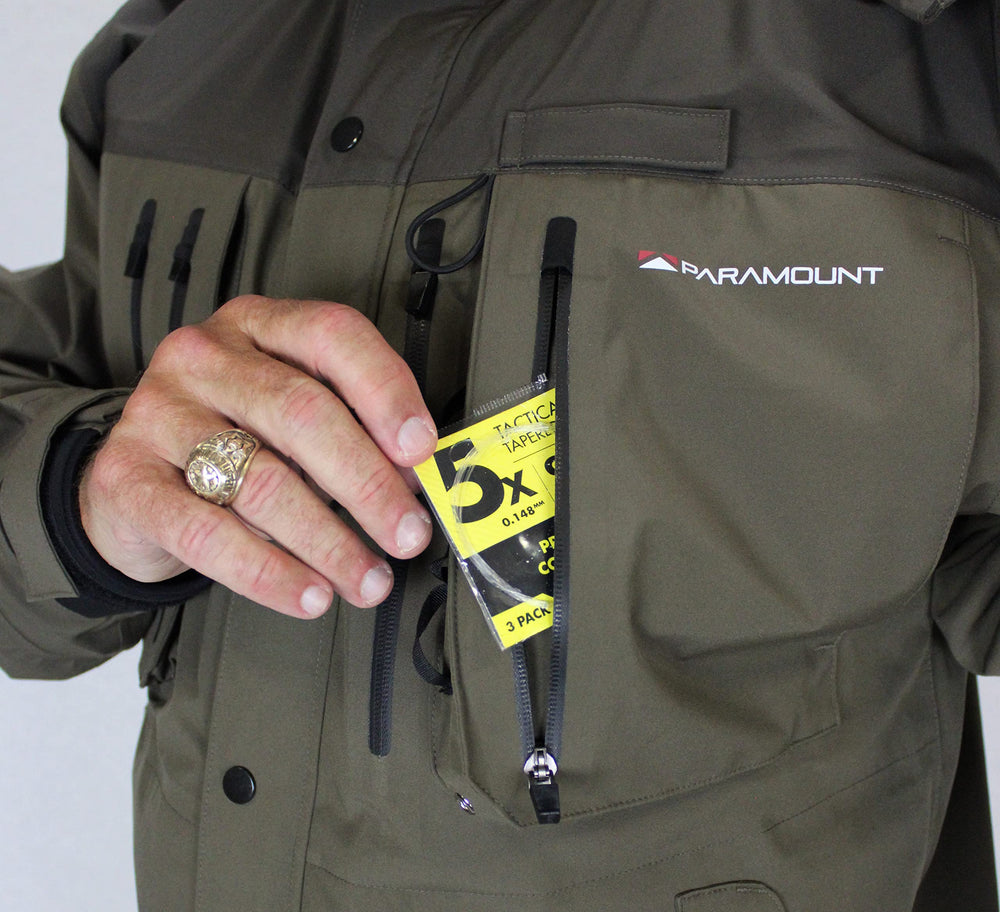Paramount Outdoors Whetstone jacket-rod-loop-attachment keeps gear accessible.