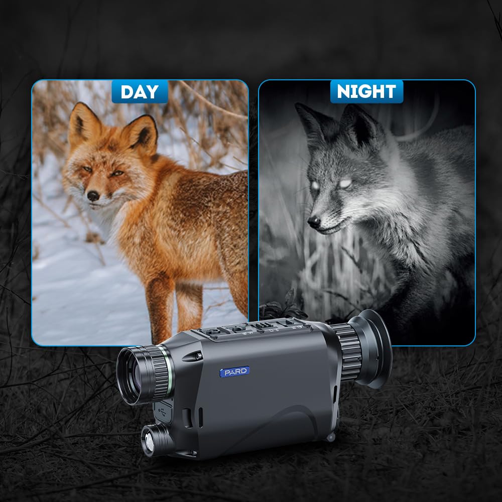 PARD Night Vision Monocular handheld-use emphasizes ergonomic grip for quick wildlife scanning