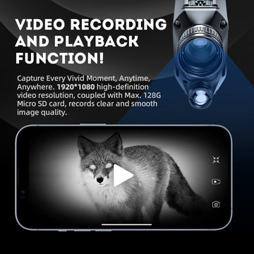 PARD Night Vision Monocular OLED display 1024x768 for bright, detailed previews