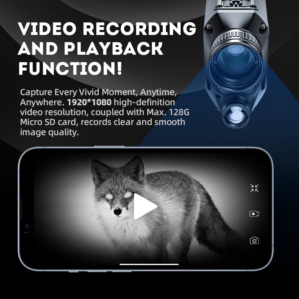 PARD Night Vision Monocular OLED display 1024x768 for bright, detailed previews