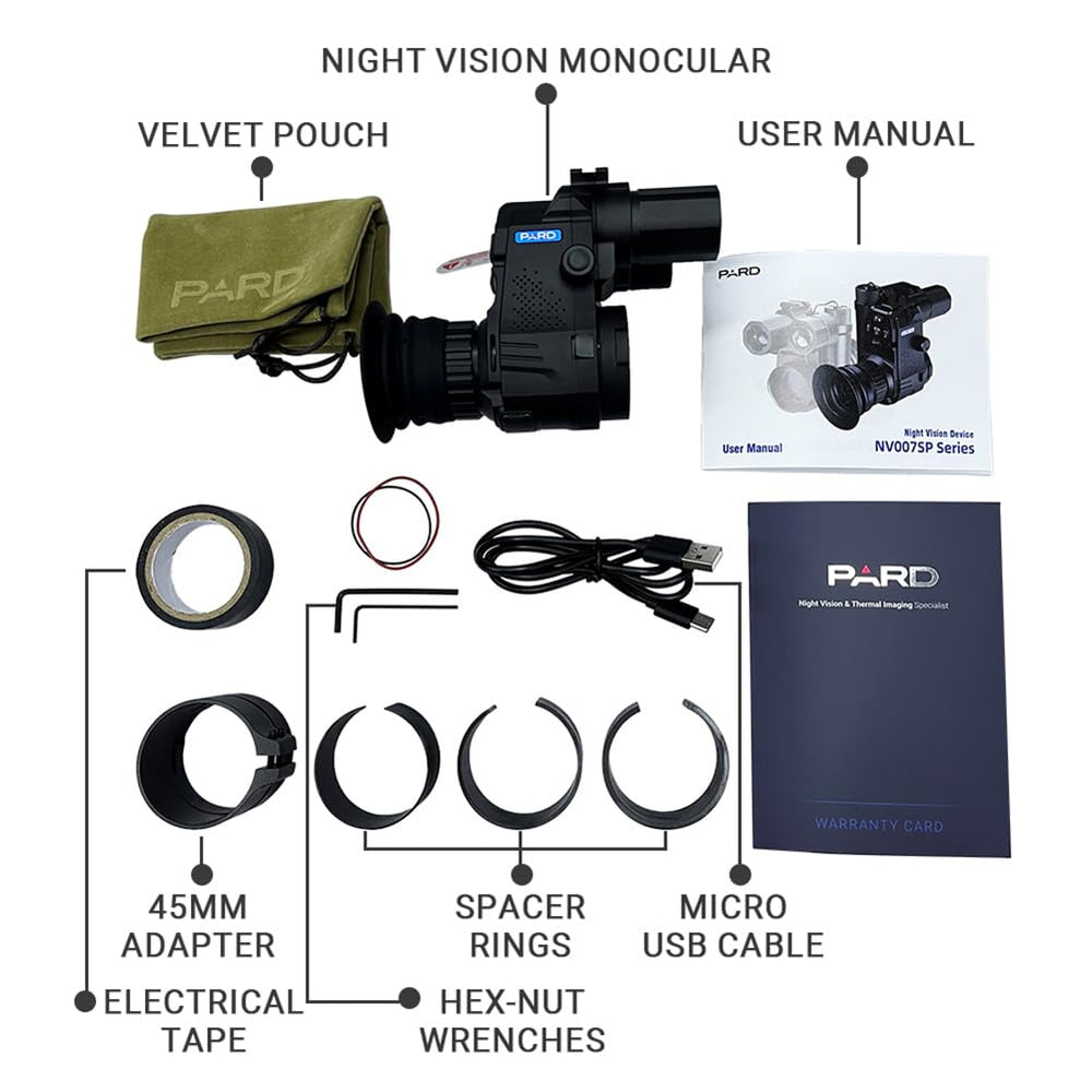 PARD NV007SPLRF-850nm uses WIFI for quick sharing and connectivity