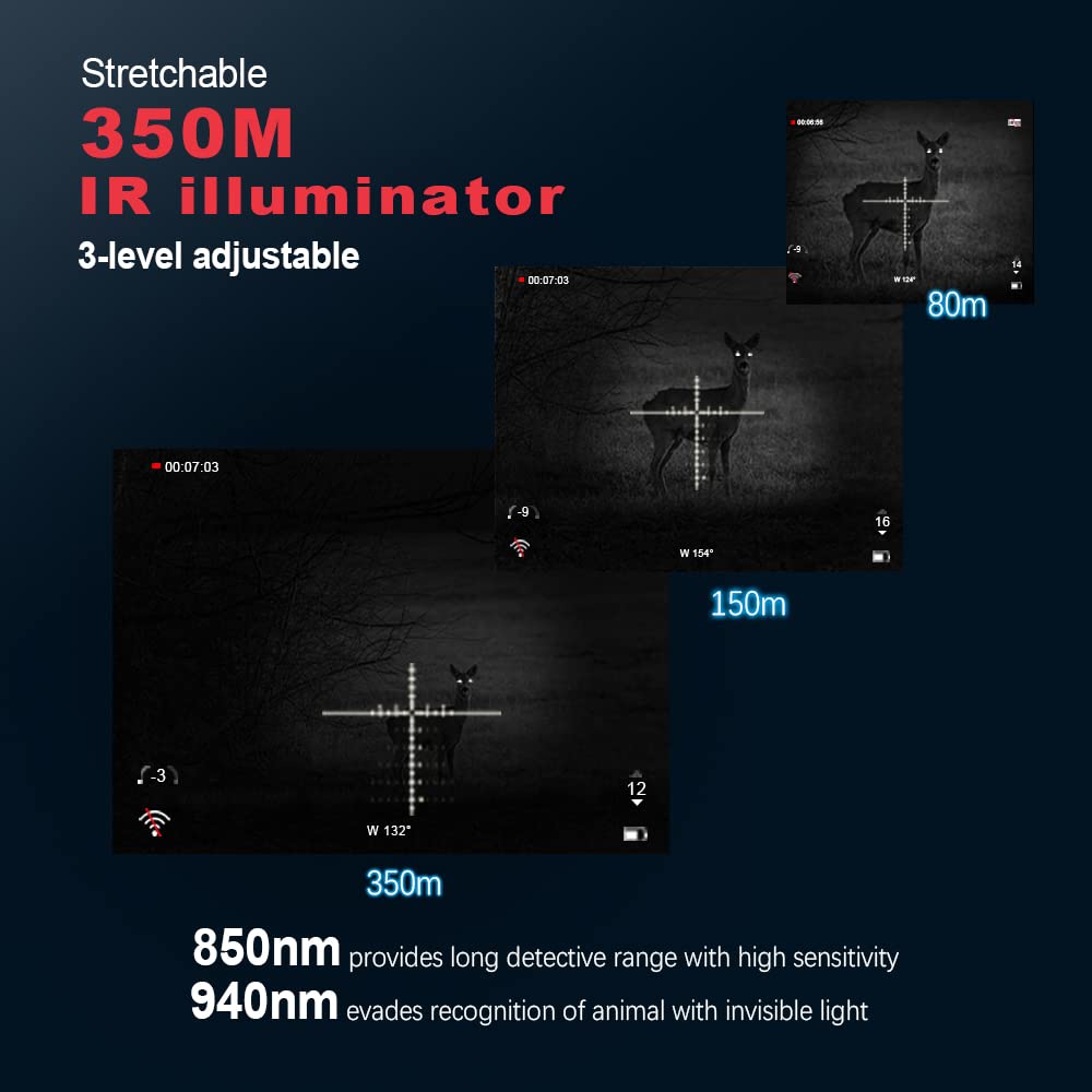 PARD Night Vision Scope 6-13x magnification range for versatile field scouting.