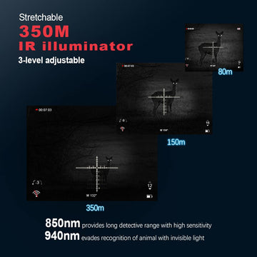PARD Night Vision Scope 6-13x magnification range for versatile field scouting.