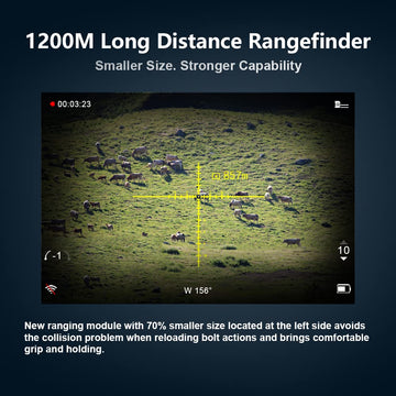 PARD Night Vision Scope 70mm objective lens delivers bright, detailed nighttime views.