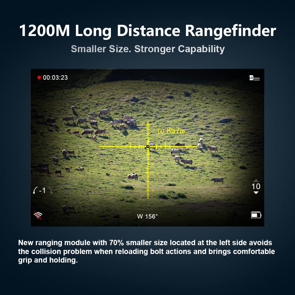PARD Night Vision Scope 70mm objective lens delivers bright, detailed nighttime views.