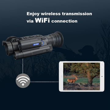 PARD Night Vision Scope folding-front-cap protects optics during transport.