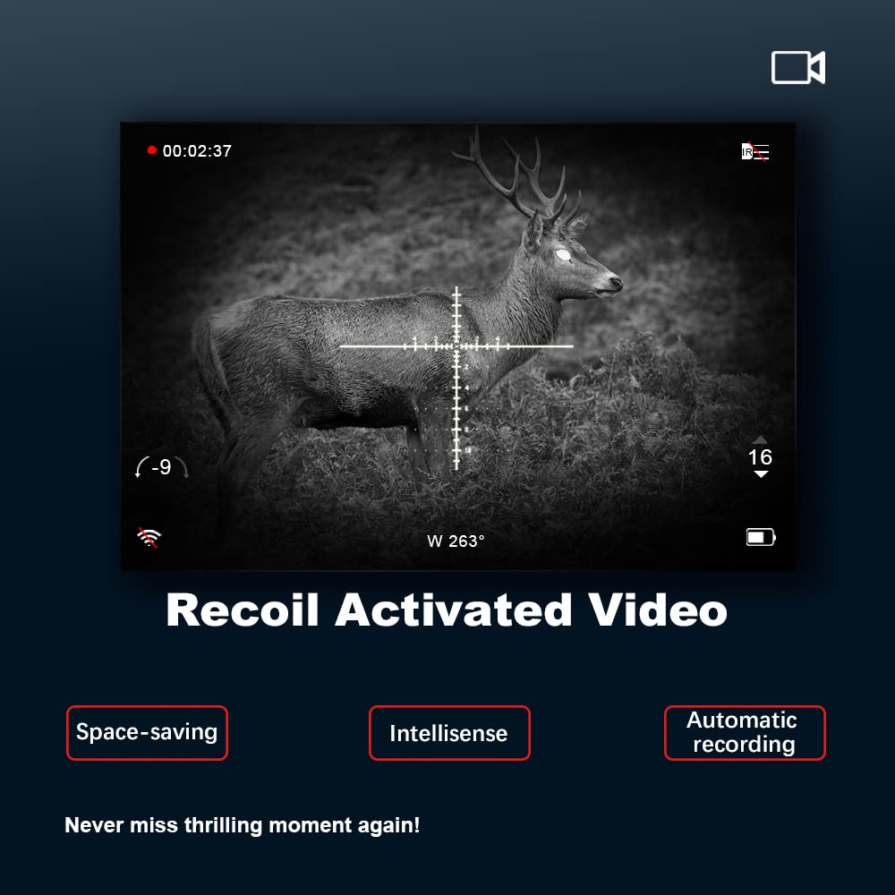 PARD Night Vision Scope recoil-activated-video captures action automatically.