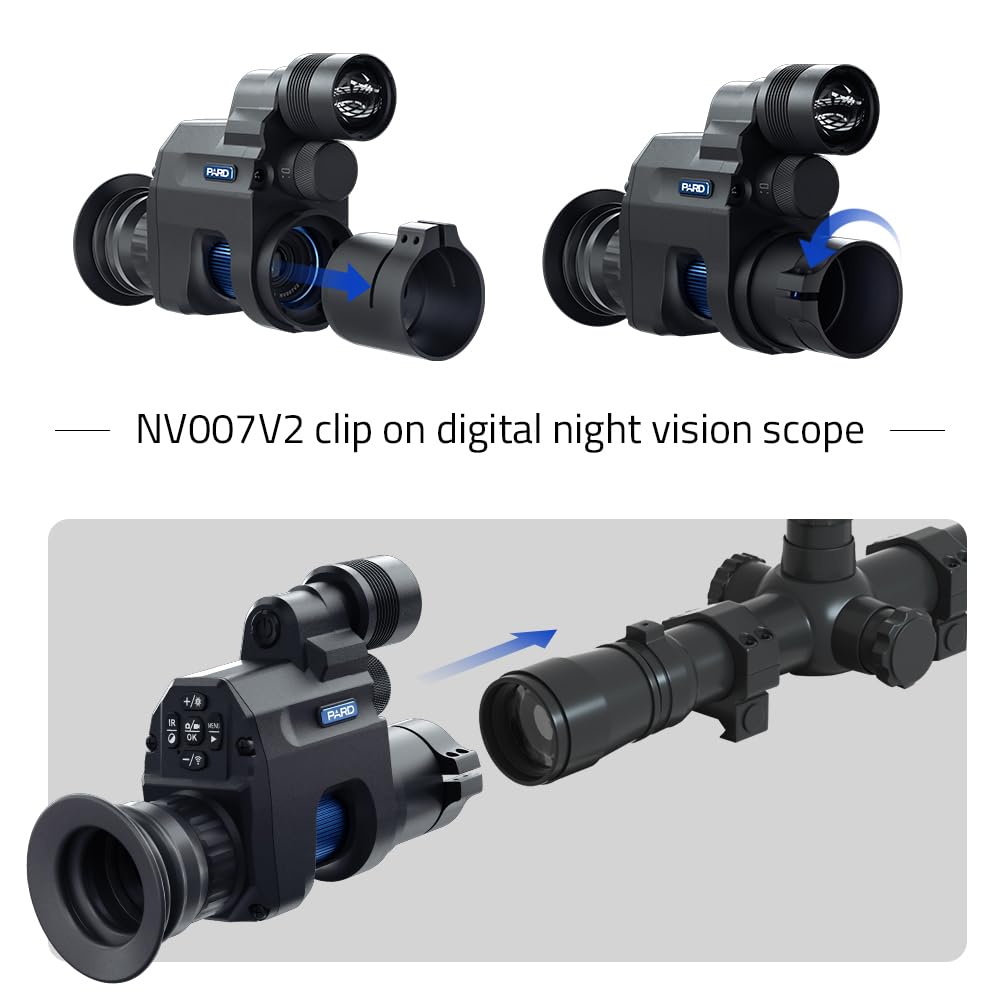 Pard NV007V2 350m infrared fill light boosts detail at distance.