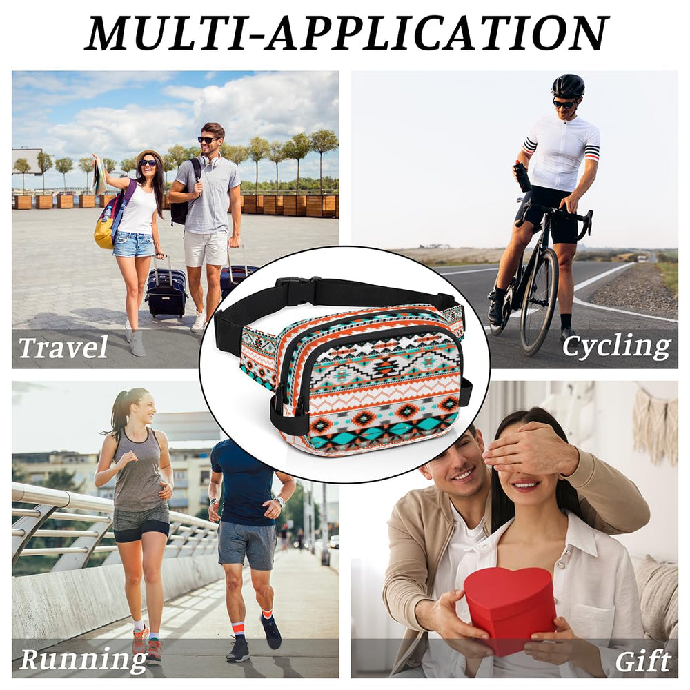 Pardick Aztec Fanny Pack lightweight design stays comfortable all day.