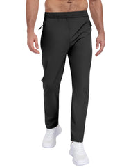 ParisDiary men's hiking pants with zippered pockets close-up highlighting secure storage for keys and phone.