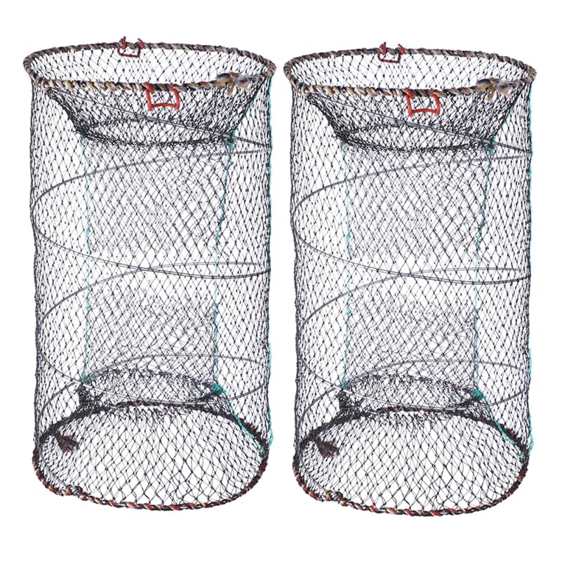 Parliky collapsible fish trap 17x10 shows a compact design for easy transport and storage.