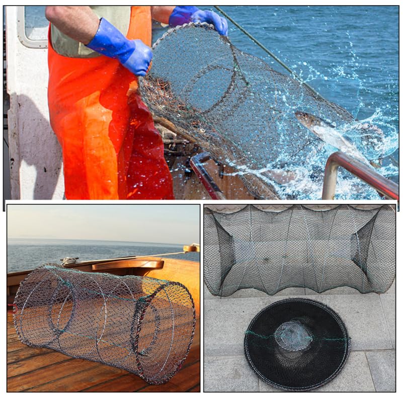 Parliky easy-use trap assembly promotes quick setup by shorelines, piers, or boats.