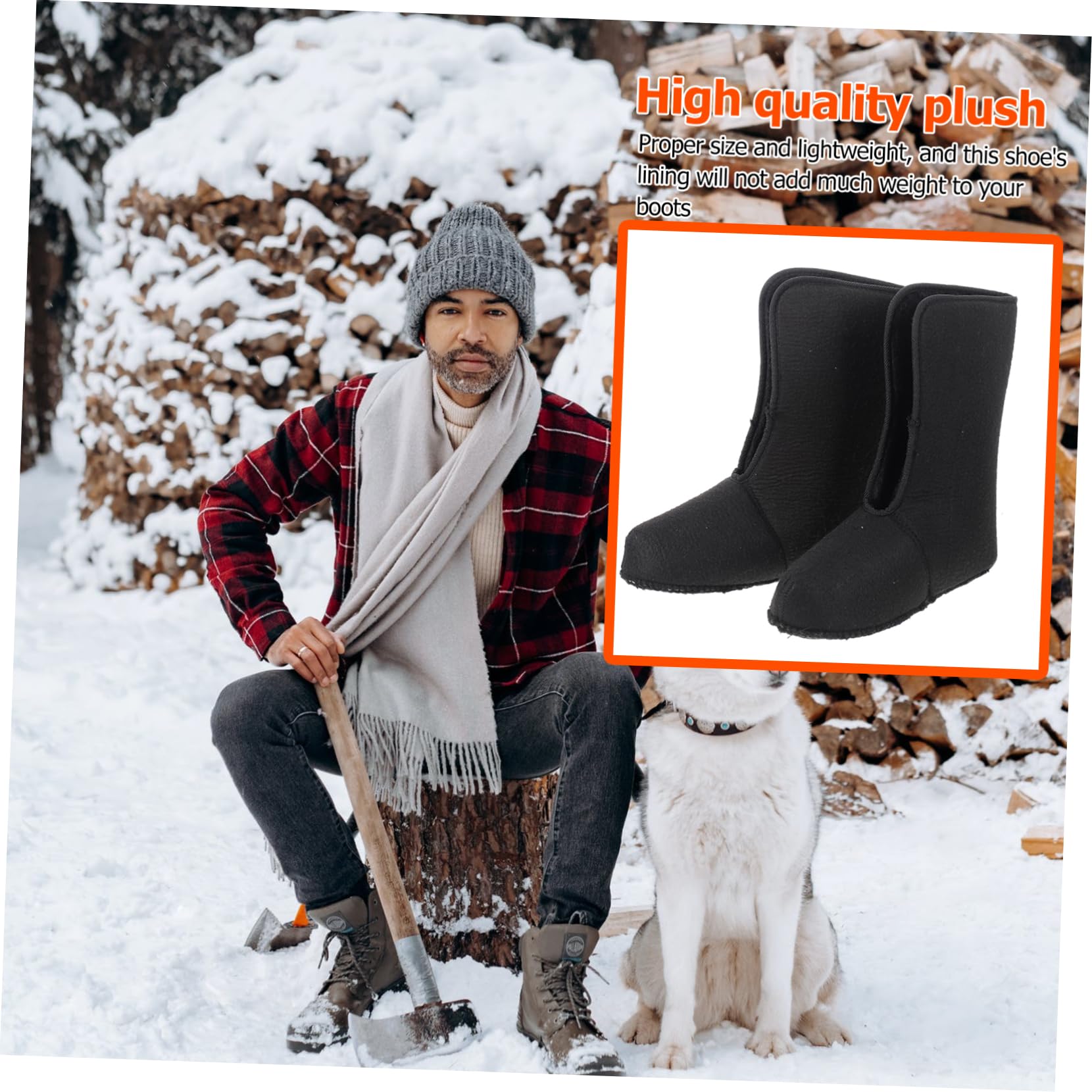 Parliky hunting shoes lining keeps feet warm on cold hunts.