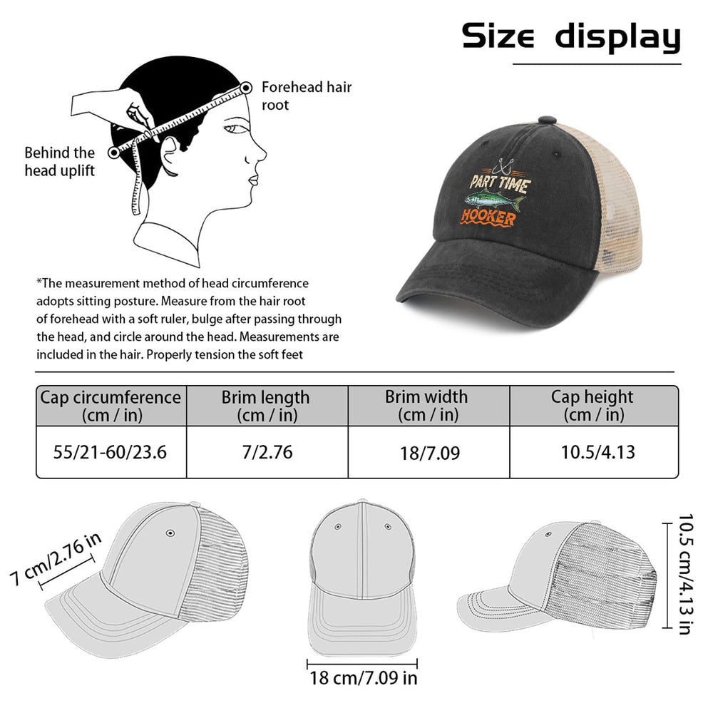 Part Time Hooker outdoor cap ideal for fishing trips and sunny days.