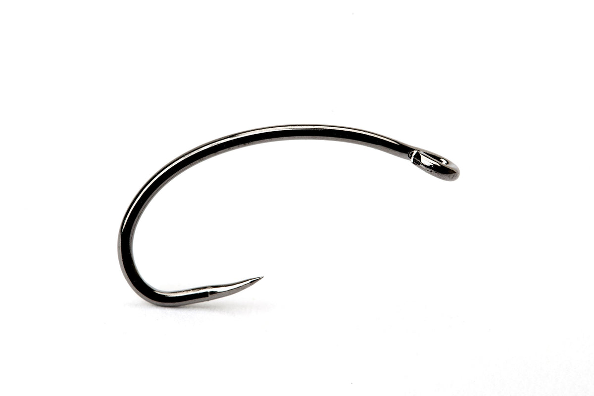 Partridge Patriot Czech Nymph hook with down-eye for confident nymph patterns and wide gape