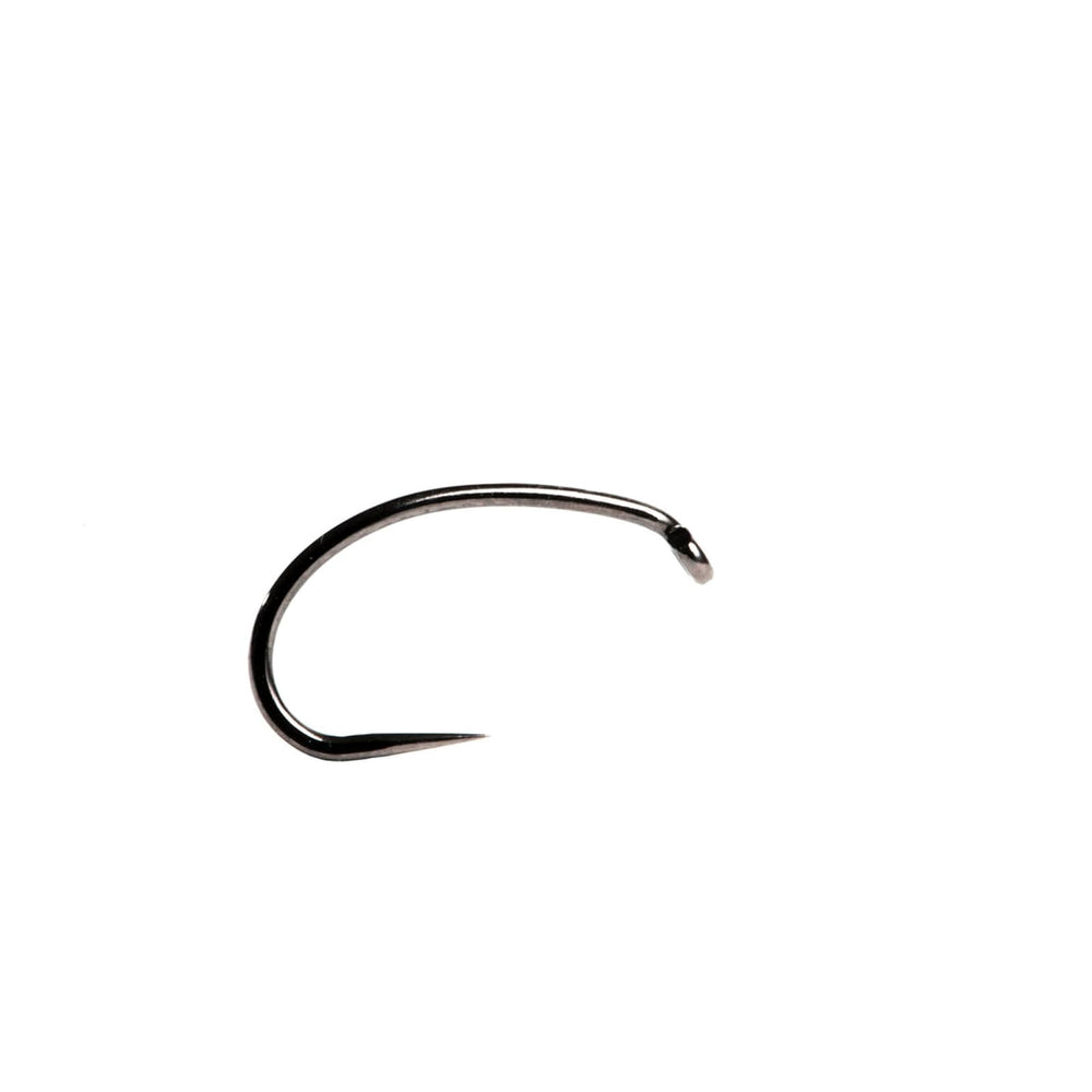 Partridge Patriot grub-buzzer hook size 10, versatile for grub and emerger patterns with durable finish.