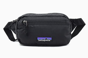 Patagonia Ultralight Black Hole Mini Hip Pack side view adjustable strap comfortable wear
