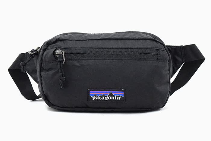 Patagonia Ultralight Black Hole Mini Hip Pack side view adjustable strap comfortable wear