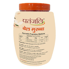 Patanjali Bel Murabba slices on a plate, ideal for tea-time pairing