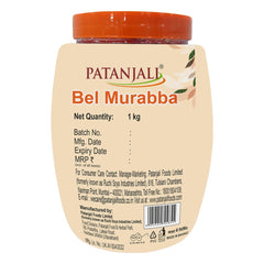 Patanjali Bel Murabba syrup drizzle over fruit chunks for dessert