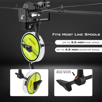 Patent-pending line spooler design for easy spooling