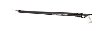 Pathos Laser Open Pro Speargun 130cm barrel highlights durable anodized aluminum construction for precision.