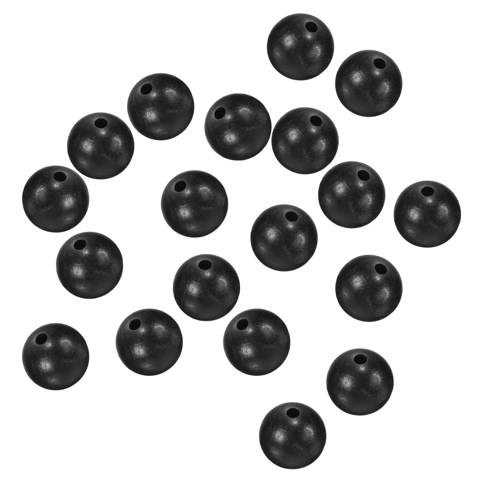 PATIKIL 10mm black round fishing beads for quick rigging on lines.