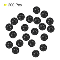 PATIKIL 10mm black round beads' bright color helps attract fish and trigger bites.